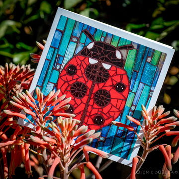 Ladybug - Blank Greeting Card